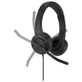 Kensington Auricular H1000 Biaural con Micrófono, Conexión USB-C, Cable de 180 cm