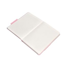 Cuaderno Con Gomilla Antartik Notes Tapa Dura A4 Hojas Cuadricula Rosa Pastel 100 Hojas 80 gr Fsc