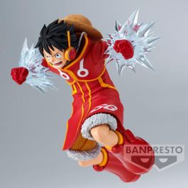Banpresto Figura One Piece Battle Record - Monkey D. Luffy, PVC y ABS, 14 cm, Colección Battle Record, BP89730P