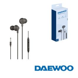 Daewoo DW2013 Auriculares Intrauditivos con Micrófono y Jack 3.5mm Negros Precio: 11.49999972. SKU: B18Q3MNEEV