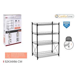 Estantería de Metal 4 Niveles 52x34x86 cm - Confortime (2 Unidades) Precio: 42.50000007. SKU: B1F8VRAWR9