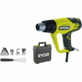 Ryobi Pistola de Calor 2000W con Pantalla LCD, 2 Temperaturas (50-650°C) y 3 Flujos de Aire. Incluye 4 Boquillas y Raspador. Precio: 103.7900006. SKU: B18CYPAQKH