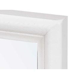 Espejo de Pared con Marco de Madera Blanco 50x70 cm - Giftdecor Espejo de Pared con Marco de Madera Blanco 50x70 cm - Giftdecor