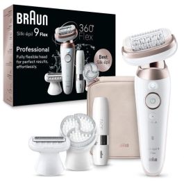 Braun Silk-épil 9 Flex BRA1716478137106 - Depiladora Eléctrica Inalámbrica con 2 Velocidades y 50 Minutos de Autonomía