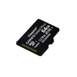Kingston Canvas Select Plus microSDXC 64 GB, Clase 10, UHS-I, A1, Óptima para Apps Android y Grabación de Video Full HD