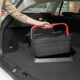 Armster Cesta Rojo V01763 para Compra en Coche, Adaptador Antideslizante, Diseño Moderno, 92.3% Plástico Reciclado, Fácil Limpieza