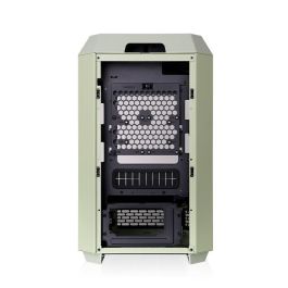 Thermaltake The Tower 250 Mini Tower para PC con Pantalla LCD de 3.9 pulgadas, Ventiladores 120mm Preinstalados - Matcha Green