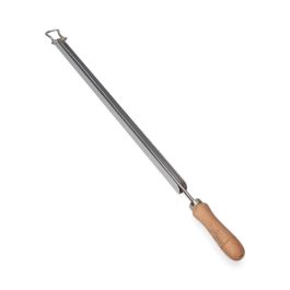 Varilla Portaperiódicos Aluminio con Mango de Madera M52031 42cm