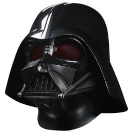 Hasbro F5514 Casco Electrónico Premium Darth Vader Star Wars: Sonidos de Respiración, Inspirado en Obi-Wan Kenobi, con Base