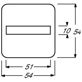 Busch-Jaeger 2506-212 Cubierta para Interruptor/Pulsador Cruzado Busch-Duro 2000 SI Blanco