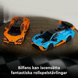 LEGO 77238 Speed Champions Lamborghini Revuelto y Huracán STO, Coche de Juguete, Set de Construcción 607 Piezas, 10+ Años