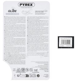 Fuente Rectangular Horno Acero Glide Pyrex® 38x24 cm