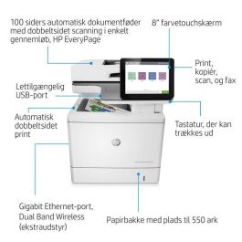 HP Color LaserJet Enterprise Flow MFP M578c, Laser, 1200 x 1200dpi, 38ppm, A4, 1250MB, CGD, 8" HP Color LaserJet Enterprise Flow MFP M578c, Laser, 1200 x 1200dpi, 38ppm, A4, 1250MB, CGD, 8"