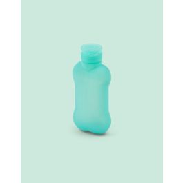 United Pets Bon Ton Pi Botella de Agua 100 mL Aquamarina de Silicona con Válvula Antigoteo