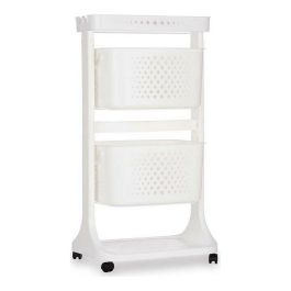 Carrito Verdulero Kinvara TP-747-1 Blanco Polipropileno Plástico 33 x 83,5 x 42 cm