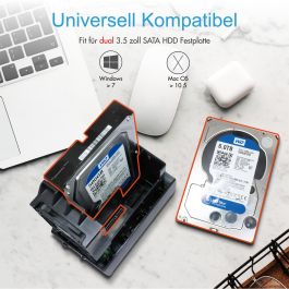 ICY BOX RAID-System. Caja Externa 2x SATA 3.5" a USB 3.0, Funciones RAID 0/1/LARGE/SINGLE