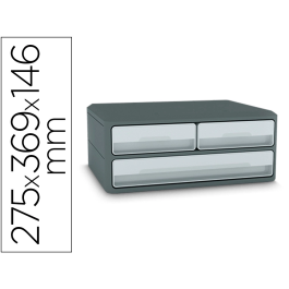 Cep Moov Up Fichero Cajones Sobremesa Reciclado 80% 3 Cajones Color Gris 275x369x146 mm Precio: 47.59000059. SKU: B1C3DPADES