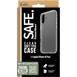 PanzerGlass Funda TPU Transparente para iPhone 16 Plus, Resistente a Rayones y Golpes, MIL-STD-810H