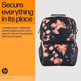 HP Campus XL Marble Stone Backpack - Mochila Antirrobo con Cremallera Bloqueable y Material Repelente al Agua