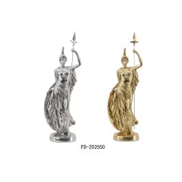 DKD Home Decor Figura Neoclasica Dios Marte de Resina Dorado Plateado, 10.5 cm Largo x 50 cm Alto x 16.5 cm Ancho, 2 Unidades Precio: 48.50000045. SKU: S3039539