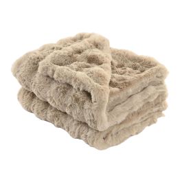 DKD Home Decor Manta de Tacto Suave Rabit Fur April 25 A para Sofá, Estilo Urban Beige, Poliéster 830 gsm, 170 x 130 cm (2 Unidades) Precio: 53.58999976. SKU: B1CQ4RVJYE