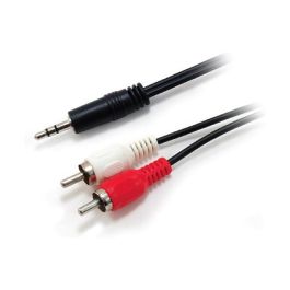 Equip Cable Audio 3.5 mm a 2 RCA, 2.5 m, Mini Jack Macho a Conectores Macho RCA, Negro Precio: 4.49999968. SKU: B17SPDMTGZ