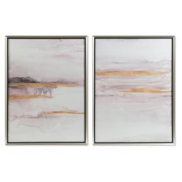 Cuadro Urban DKD Home Decor Rosa Blanco 3.5 x 80 x 60 cm (2 Unidades) Precio: 67.50000004. SKU: S3028341