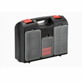 Caja de Herramientas de Plástico Vacía para Taladro, Compartimentos Fijos, Fabricada en Italia, Negro/Rojo/Gris Precio: 25.69000005. SKU: B18KP929PQ