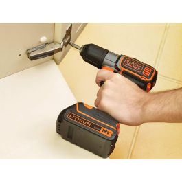 Black&Decker ASD18K Taladro Autosense 18V 1.5Ah Ión de litio Atornillador Sin Llave Perforar/Desatornillar
