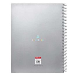 Libreta Benetton Silver Plateado A4 120 Hojas Libreta Benetton Silver Plateado A4 120 Hojas