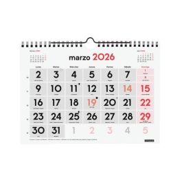 Finocam S-210x150 mm Mv Neutro Calendario de Pared 2026 Números Grandes, Espiral, Festivos Internacionales, 210x150mm Precio: 3.50000002. SKU: B1C7C54NQ5