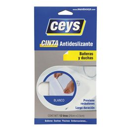 Ceys 507614 Tiras Antideslizantes para Bañera Blanco 2,5 x 20 cm, 12 Unidades Precio: 13.50000025. SKU: B1E54NPN4F