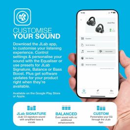 Auriculares Inalámbricos con Estuche de Carga JLab IEUEBJBOPSPRTRBLK82 Negro Auriculares Inalámbricos con Estuche de Carga JLab IEUEBJBOPSPRTRBLK82 Negro