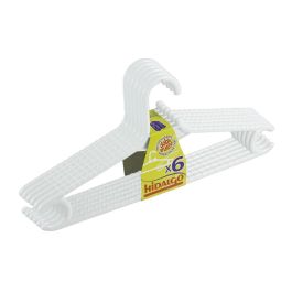 Hidalgo Perchas Doble Grueso Color Blanco Lote 6 Unidades Antideslizantes Plástico Resistente Precio: 3.50000002. SKU: B1DGG9HASB