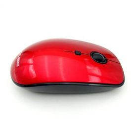 Elbe Ratón Inalámbrico RT-111 Rojo Ambidextro Pilas Incluidas Plug & Play