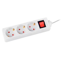 Q-Connect Regleta 3 Tomas de Corriente con Interruptor, Cable 1,5m Blanco, 16A 3680W, Protección Infantil para Hogar u Oficina Precio: 8.49999953. SKU: B122JDAM89