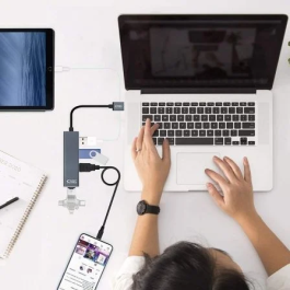 Hub USB 4 Puertos NANOCABLE 10.16.4402 USB 3.0