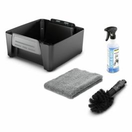 Karcher OC3 - Kit de bicicleta con paño de microfibra, cepillo universal y detergente; ideal para bici y calzado.