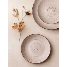 Set Vajilla 12 Pcs Espiral Tierra Vessia 28X29CM (2 Unidades) Set Vajilla 12 Pcs Espiral Tierra Vessia 28X29CM (2 Unidades)