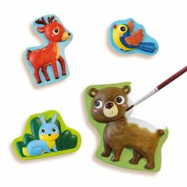 Ses Creative SES1701830730891 Set Moldura y Pintura Animales del Bosque - Fabricado con Plástico Reciclado