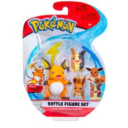 Jazwares Figura Pokemon Multipack 3 Aleatorio - Pack de 3 Figuras Poderosas, 4 Surtidos Diferentes