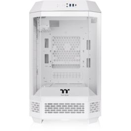 Thermaltake The Tower 250 Snow Mini Torre PC Blanco con Pantalla LCD 3.9 Pulgadas y Soporte para Discos 2.5/3.5"