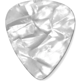 Dunlop Pack 12 Púas Genuine Celluloid Thin Blanco Perlado