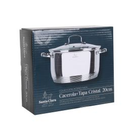 Santa Clara Cacerola con Tapa 20 cm Acero Inoxidable (2 Unidades)