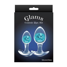 Plug Anal NS Novelties Glams Azul 2 Piezas (7 cm) (8 cm)