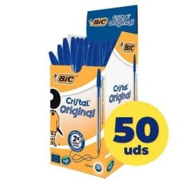 Bic Bolígrafo Cristal Original de capuchón tinta azul 0,4 mm de trazo - Unidad