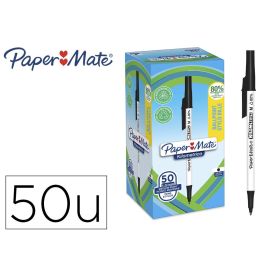 Boligrafo Paper Mate Kilometrico Punta 1 mm Plastico Reciclado 80% Color Negro 50 unidades Precio: 18.7549994797. SKU: B1824KBJYS