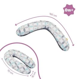 Badabulle Cojín de Maternidad y Lactancia 2 en 1 Gráfico para Embarazo y Bebé – Soporte, Alivio Espalda y Brazos