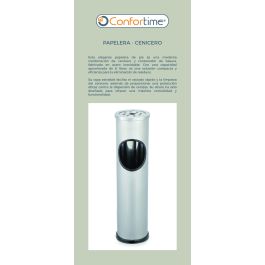 Papelera-Cenicero Ss 8L Inde Confortime (4 Unidades) Papelera-Cenicero Ss 8L Inde Confortime (4 Unidades)