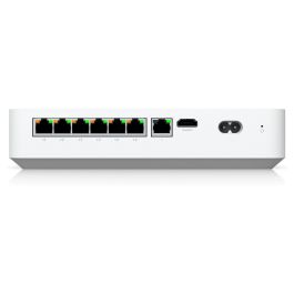 Ubiquiti UNVR-Instant NVR para Cámaras IP con 6 Puertos PoE, 1 Ranura HDD 3.5", 4K/30fps, Pantalla LCD, 4 Núcleos, 1.7 GHz - Blanco